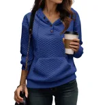Autumn Long Sleeve Cardigan Solid Color Button Detail Lightweight Casual Wear Versatile Layering