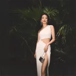 Sexy Hollow Out High Waist Slit Dress Asymmetrical Shoulder Bodycon Fit Autumn Fashion Perfect f