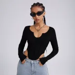 Womens Streetwear T Shirt Spring Summer Collection Fashionable Reverse Stitch Design Wholesale A