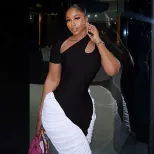 Black and White Color Block Bodycon Dress Hollow Out Design Short Sleeve Versatile Style Perfect