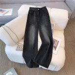 High Waisted Black Wide Leg Jeans for Women Loose Fit Flattering Floor Length Autumn Winter Casu