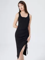 Wholesale Gray Bodycon Dress for Women Slim Fit Waist Tie Summer Fashion Perfect for Parties and