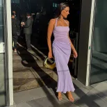 Bodycon Backless Dress Sheer Mesh Fabric Summer Party Wear Available in Yellow Pink Purple Sizes S M L