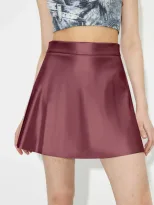 High Waist PU Leather Skirt Slim Fit Mini Length Autumn Winter Style Ready to Ship Wholesale Ava