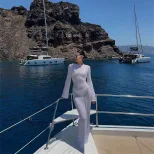 Long Sleeve Backless Dress Round Neck Beachwear Summer Style Sexy Design Wholesale Available