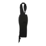 Summer Womens Dress Fashionable Halter Neck Backless Unique Tie Design Bodycon Style Perfect for