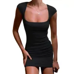 Elegant Knit Bodycon Mini Dress Sexy Off Shoulder Design Perfect for Parties and Gatherings Whol