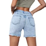 Womens Slim Fit Denim Shorts Comfortable Stylish Casual Perfect for Summer Outings Wholesale Ava