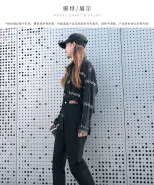 老爹牛仔裤女2023春秋新款学生高腰显瘦小个子直筒宽松萝卜哈伦裤