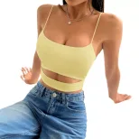 Fashionable Womens Short Camisole Top Versatile Sleeveless Design Spring Summer Collection Whole