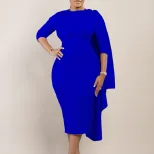 Womens Pencil Skirt Elegant Solid Color Trendy Design Versatile for Various Occasions Wholesale