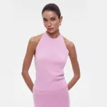 Backless Halter Top and Long Skirt Set Elegant Versatile Sexy Perfect for Parties and Beach Wear