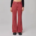 Womens Casual Wide Leg Straight Leg Jeans High Quality Denim Comfortable Fit Trendy Style Perfec