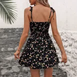 Slim Fit Spaghetti Strap Dress Elegant Design Comfortable Fabric Versatile Style Perfect for Sum