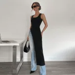 Long Womens T Shirt Slim Fit U Neck Unique Design Spring Summer Fashion Wholesale Available