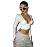 Womens Sexy Backless Crop Top Slim Fit Trendy Design Spring Summer Style Wholesale Available