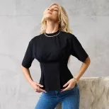 Womens Loose Fit Cotton T Shirt Short Sleeve Solid Color Comfortable Round Neck Summer Casual We
