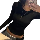 Womens Backless T Shirt Slim Fit Spring Summer Style Unique Design Wholesale Available ready to