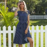 Polka Dot Dress Customizable Wholesale Stylish Design Perfect for Summer Events OEM ODM Availabl