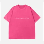 Loose Fit Womens T Shirt Summer Short Sleeve Washed Design Available in Multiple Colors Wholesale Supply