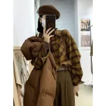 Plaid Flannel Shirt for Women Soft Fabric Vintage Style Unique Design Perfect for Autumn Casual