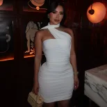 Bodycon Dress Halter Neck Ruched Elegant Fit Fashionable Design for Parties and Events Wholesale