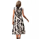 Irregular Floral Print Vest Dress for Women Summer Style Mid Length Comfortable Fit Wholesale Av