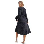 Elegant V Neck Womens Dress Fashionable Versatile Chic Ideal for Casual Outings or Parties Whole