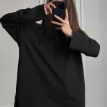 Womens Loose Fit Long Sleeve T Shirt 100 Cotton Distressed Design Casual Style Perfect for Sprin