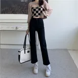 欧洲站牛仔裤女2023春季新款韩版大码宽松百搭大码减龄直筒烟管裤