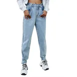 High Waisted Wide Leg Jeans Loose Fit Slimming Design Denim Fabric Casual Wear for Women Wholesa