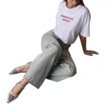 Womens Vintage Bow Print T Shirt Summer Casual Style Loose Fit Round Neck Short Sleeve 100 Cotto