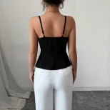 Womens Hollow Out Slim Fit Cami Top Summer Style Waist Defining Lightweight Fabric Wholesale Ava