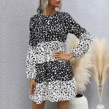Womens Loose Fit Long Sleeve Dress Zebra Print Casual Summer Wear Available in Multiple Sizes Wholesale