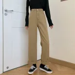 牛仔裤女2023新款韩版休闲老爹长裤直筒宽松高腰显瘦阔腿拖地裤潮