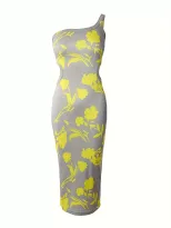 Floral Print Maxi Dress Slim Fit Sleeveless Elegant Style Perfect for Summer Events Wholesale Av