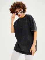 Womens Cotton T Shirt Solid Color Short Sleeve Relaxed Fit Casual Summer Wear