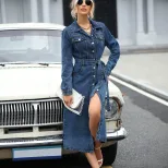 Casual Denim Dress for Women Waist Defining Stylish Comfortable Perfect for Everyday Wear Ready