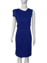 Ruffled Sleeve Bodycon Dress Pencil Fit Pleated Detail Elegant Style Perfect for Evening Events