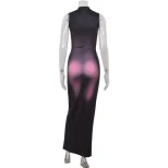 3D Printed Sleeveless Bodycon Dress Stylish High Stretch Slim Fit Casual or Party Wear Wholesale