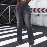 Womens Loose Fit Stretch Denim Pants Casual Street Style Perfect for Everyday Wear Ready to Ship