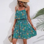 Floral Print Bodycon Dress Sexy Design Sleeveless Comfortable Fabric Perfect for Parties and Nig