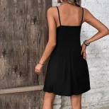 Knitted Bodycon Dress Deep V Neck Slim Fit Sleeveless Sexy Casual Wear for Women Wholesale Avail
