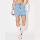 Denim Midi Skirt Distressed Design Unique Style Casual Wear Wholesale Available ready to ship
