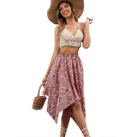 Chiffon Midi Skirt Loose Fit Floral Print Casual Style Perfect for Everyday Wear Wholesale Avail