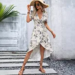 Casual Vacation Dress Womens Relaxed Fit Lightweight Fabric Versatile Style Perfect for Summer G