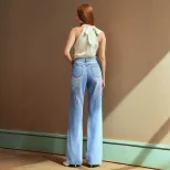 Slim Fit Casual Womens Denim Jeans Stretch Fabric Versatile Style Flattering Design Wholesale Av