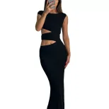 Elegant Hollow Out Bodycon Maxi Dress for Women Spring Summer Collection Perfect for Parties and