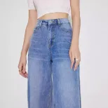 Wide Leg Straight Leg Jeans Casual Versatile Comfortable Womens Fashion for Everyday Wear Wholes