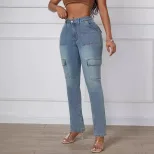 High Stretch Skinny Jeans Slim Fit Casual Style Versatile for Everyday Wear Wholesale Available